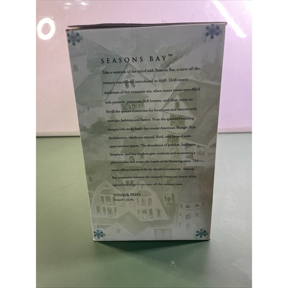 Dept 56 Seasons Bay Accessories WINTER TREES Set of 4 #53384 NIB - Picture 9 of 12